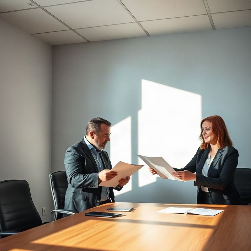 Sală de ședințe într-un birou din Brașov